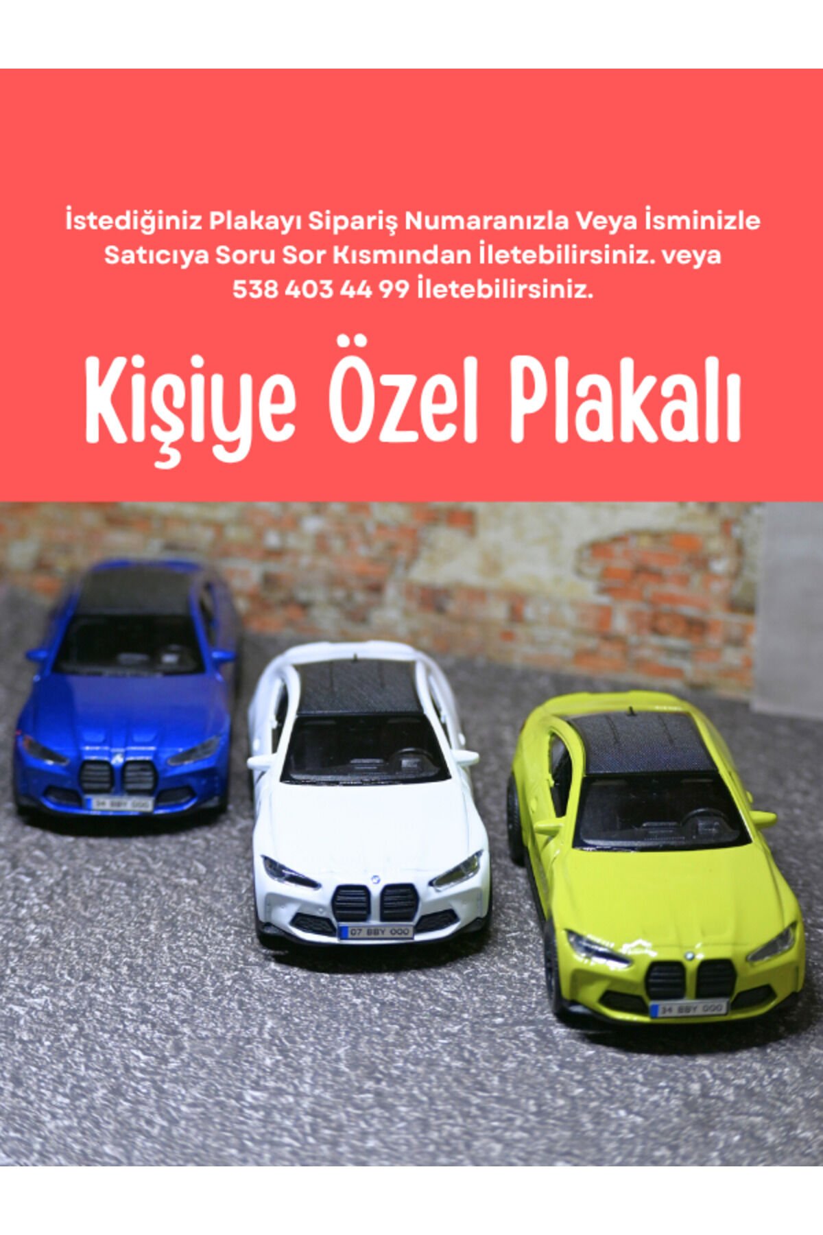 WELLY BMW M4 3LÜ METAL ARABA BEYAZ-YEŞİL-MAVİ