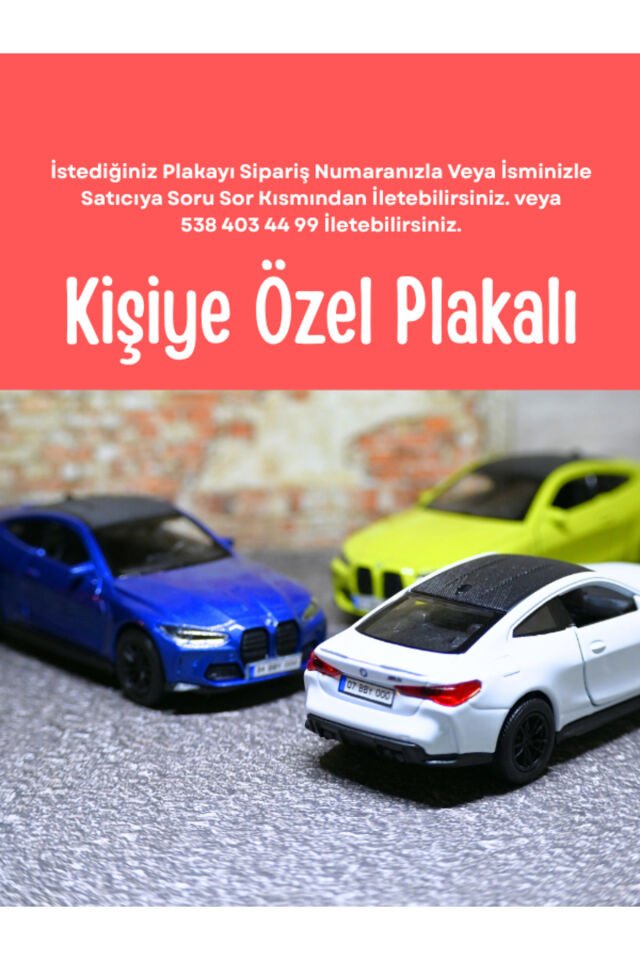 WELLY BMW M4 3LÜ METAL ARABA BEYAZ-YEŞİL-MAVİ