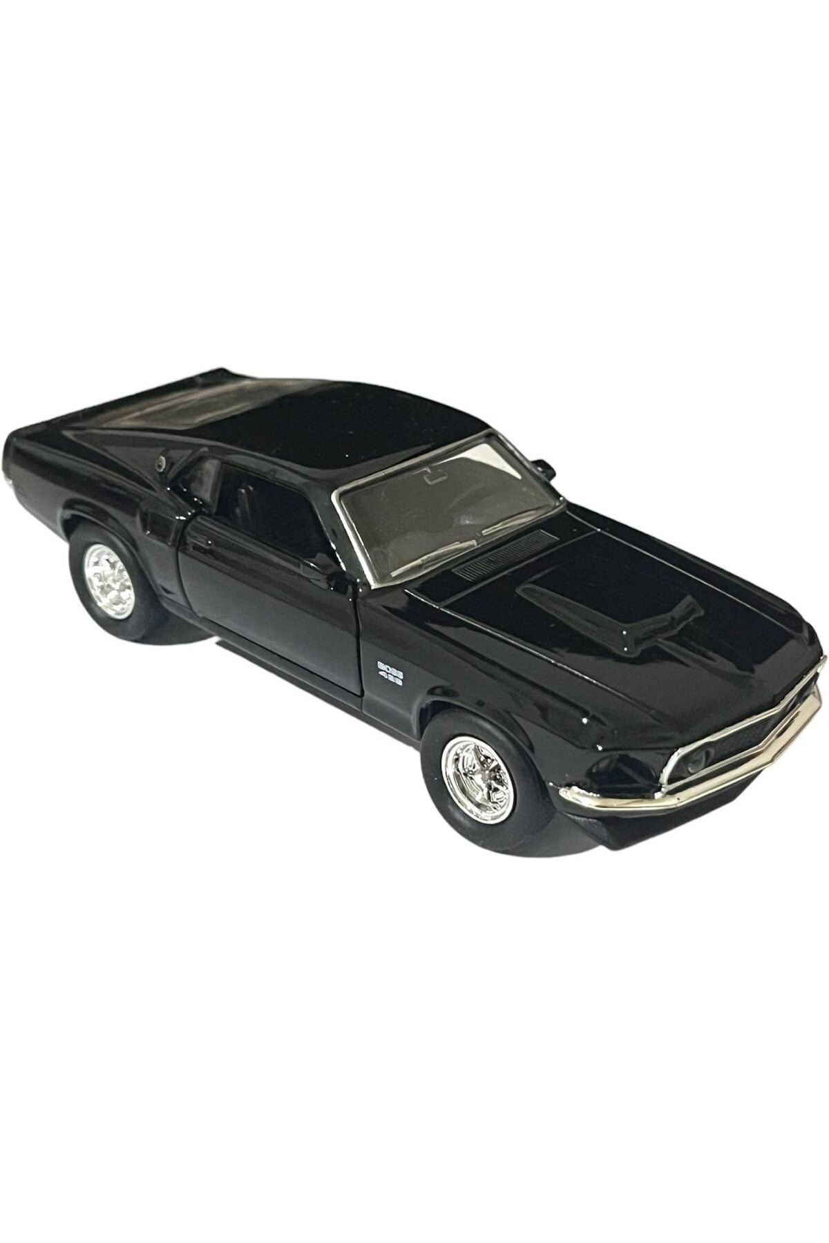 1969 Ford Mustang Boss 429 Siyah 1:36 Model Araba