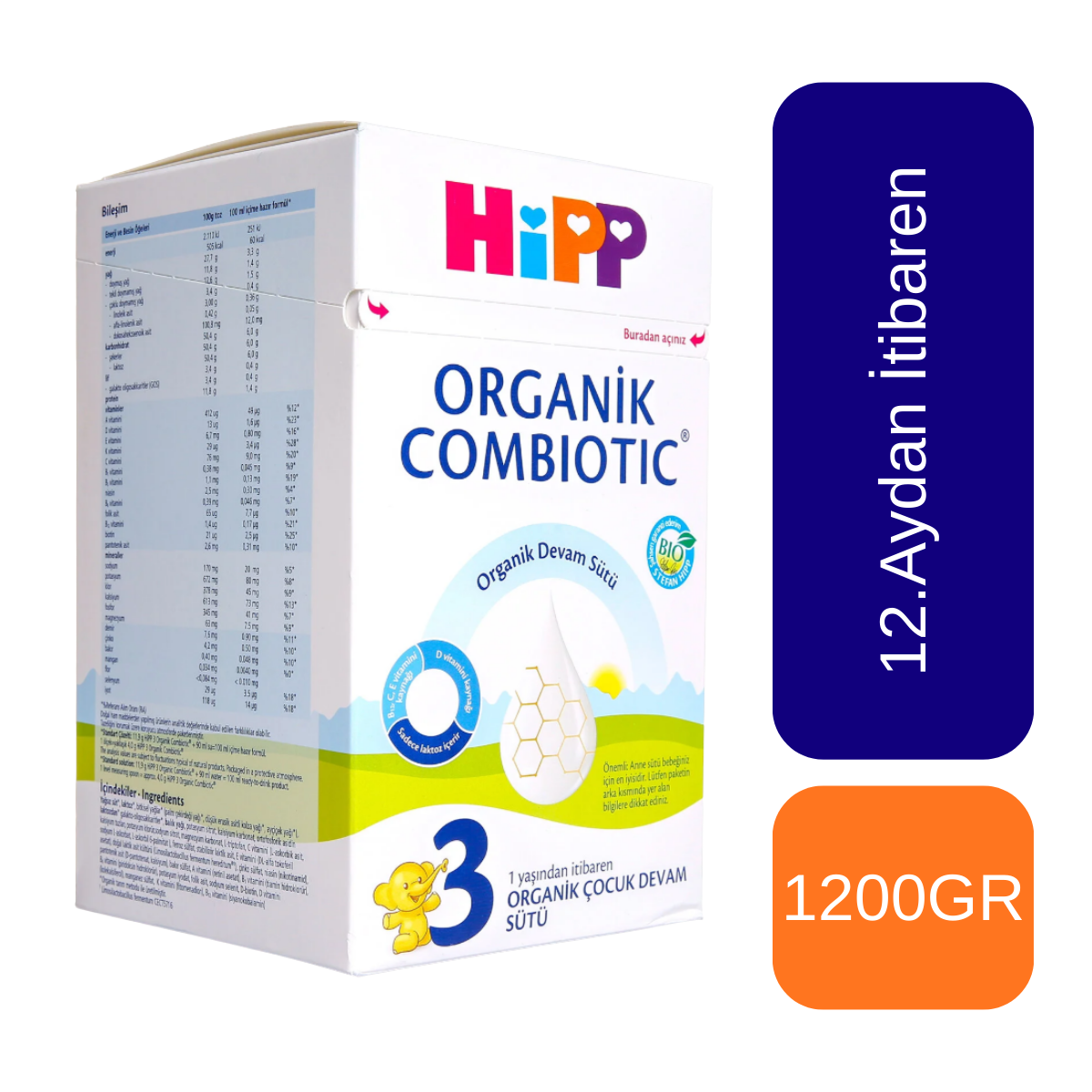 Hipp Combiotic Mama Devam Sütü No:3 1200gr