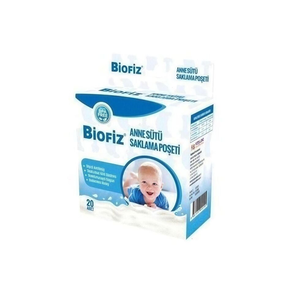 Biofiz Anne Sütü Saklama Poşeti 20li