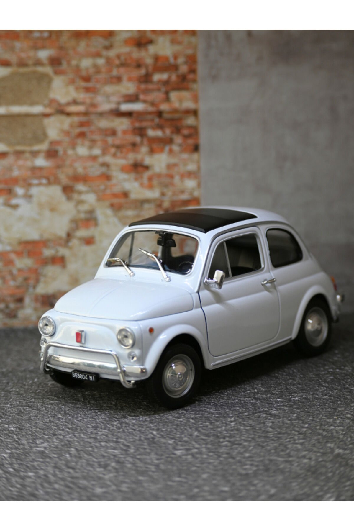 FİAT 500 KLASİK METAL ARABA BEYAZ