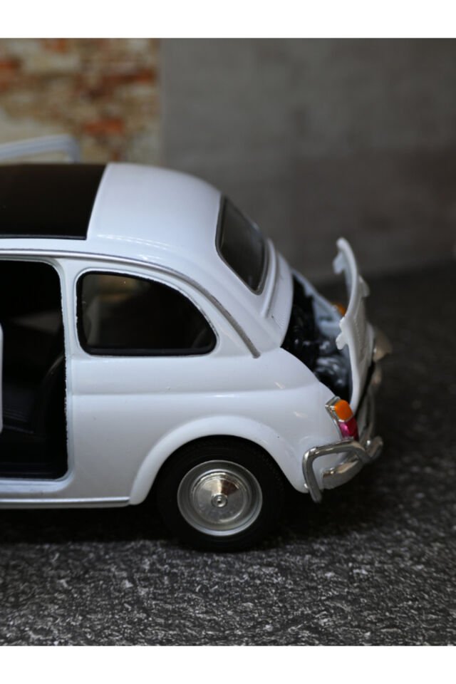 FİAT 500 KLASİK METAL ARABA BEYAZ