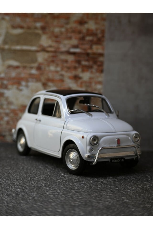 FİAT 500 KLASİK METAL ARABA BEYAZ