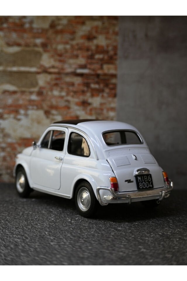 FİAT 500 KLASİK METAL ARABA BEYAZ