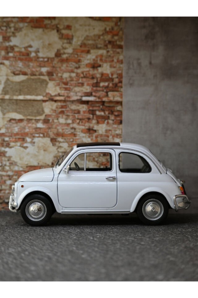 FİAT 500 KLASİK METAL ARABA BEYAZ