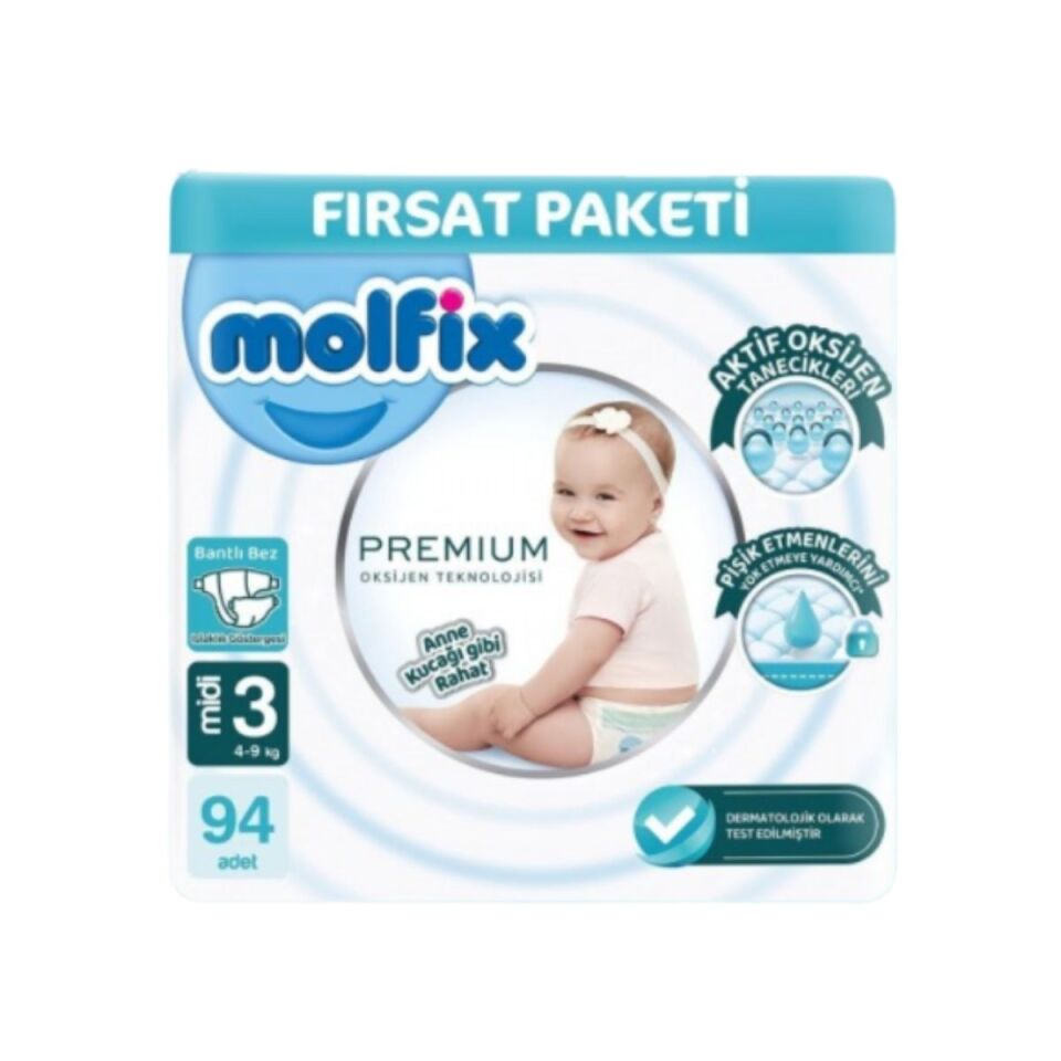 Molfix Premıum Ultra Fırsat Cırtlı Fırsat Paketi 3/94