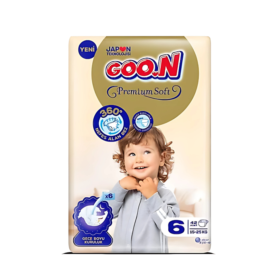 Goon Premium Aylık Fırsat Paketi Bebek Bezi 6 (XL) Beden-42 Adet