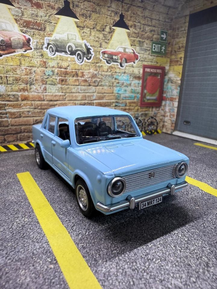 Murat 124 Metal Araba - Işıklı Ve Sesli Kişiye Özel Plakalı