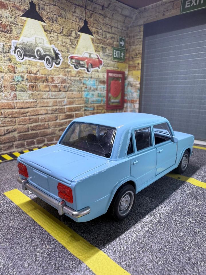 Murat 124 Metal Araba - Işıklı Ve Sesli Kişiye Özel Plakalı