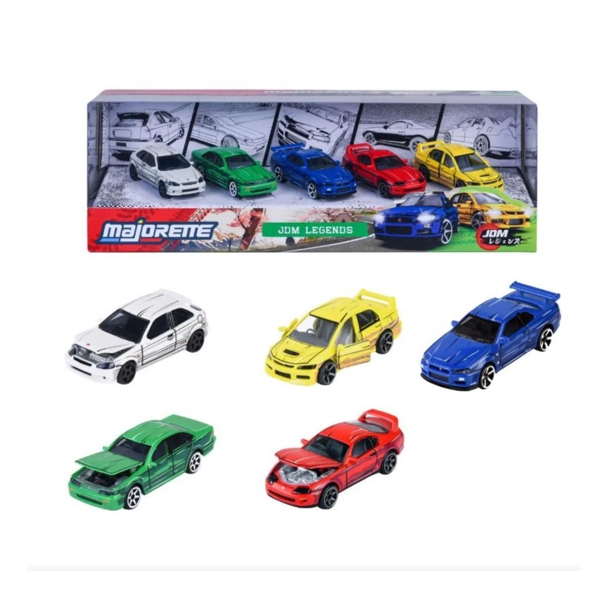 Majorette Jdm Legends Anime 5 li Paket