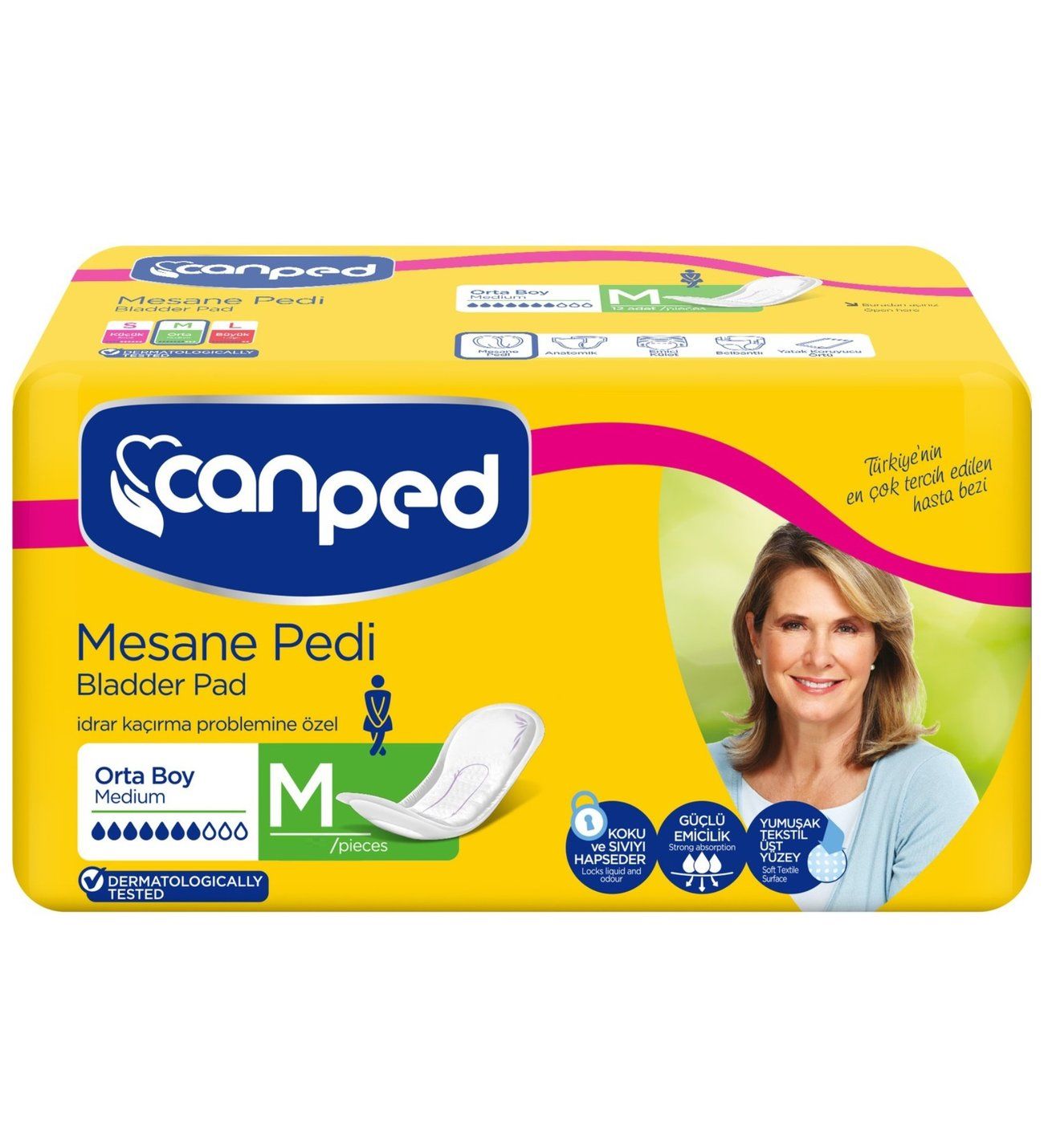 Canped Mesane Pedi Orta (M)10'lu