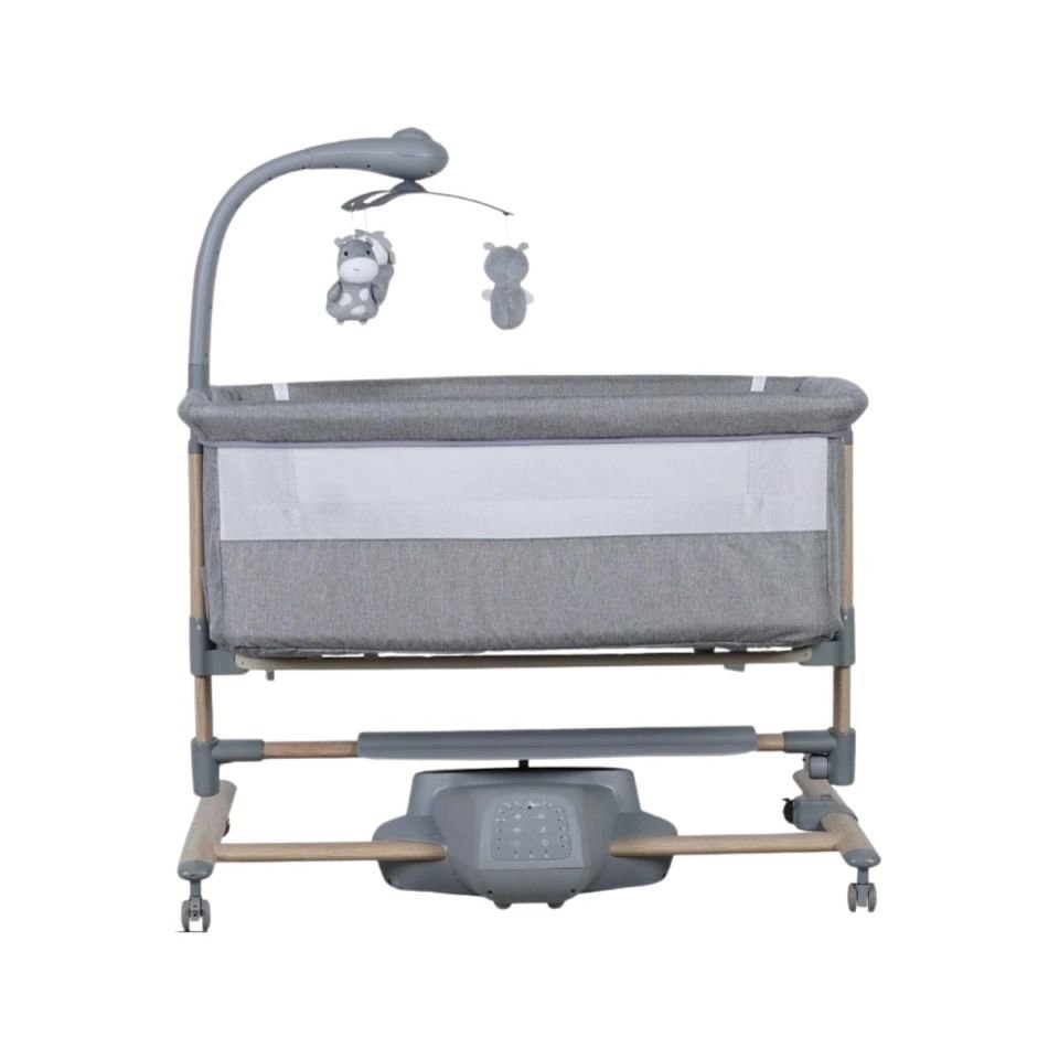 PREGO CARMELA ELEKTRİKLİ ANNE YANI BEŞİK GRİ 4091