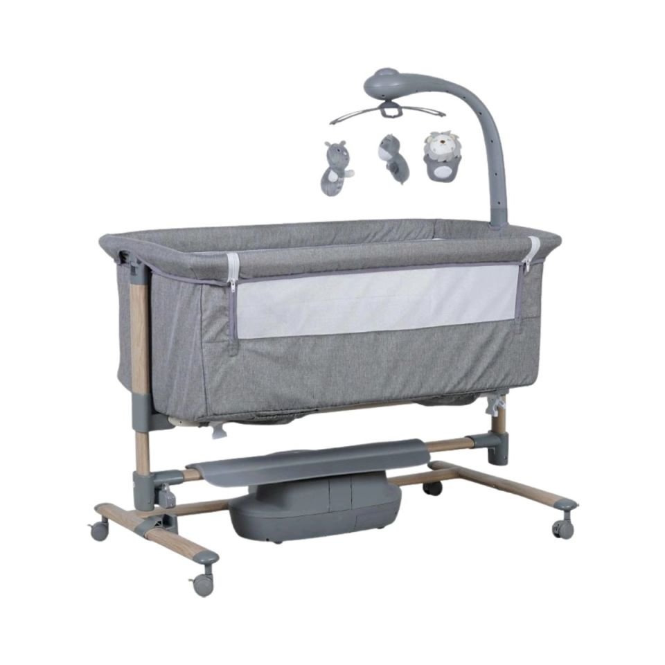 PREGO CARMELA ELEKTRİKLİ ANNE YANI BEŞİK GRİ 4091