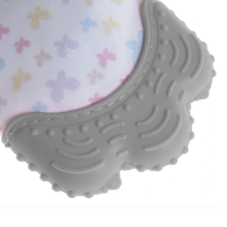 Babyjem Diş Kaşıyıcı Eldiven Gri Kelebek