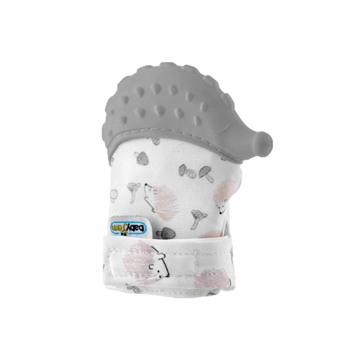 Babyjem 612  Diş Kaşıyıcı Eldiven Kirpi Gri