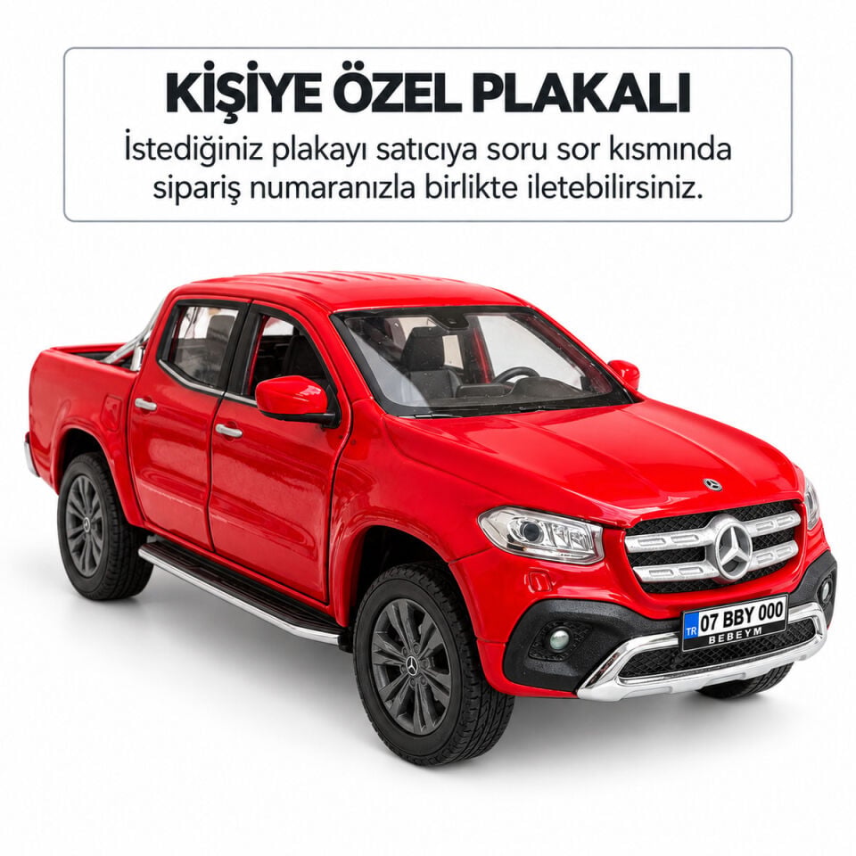 Mercedes X-Class Metal Model Araba 1:24 Ölçek