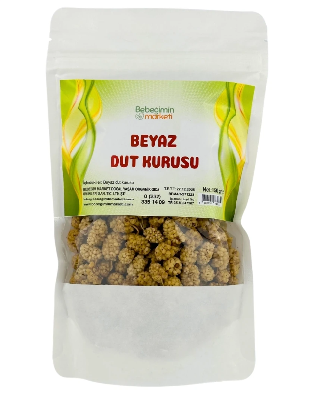 Bebeğimin Marketi Beyaz Dut Kurusu 150 gr