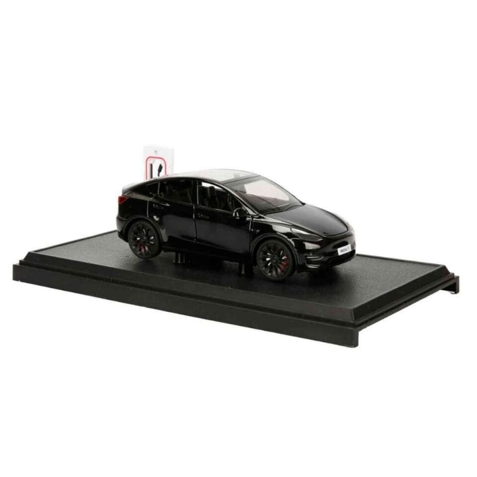 Tesla Model Y Metal Model Araç 1:24 Ölçek Siyah