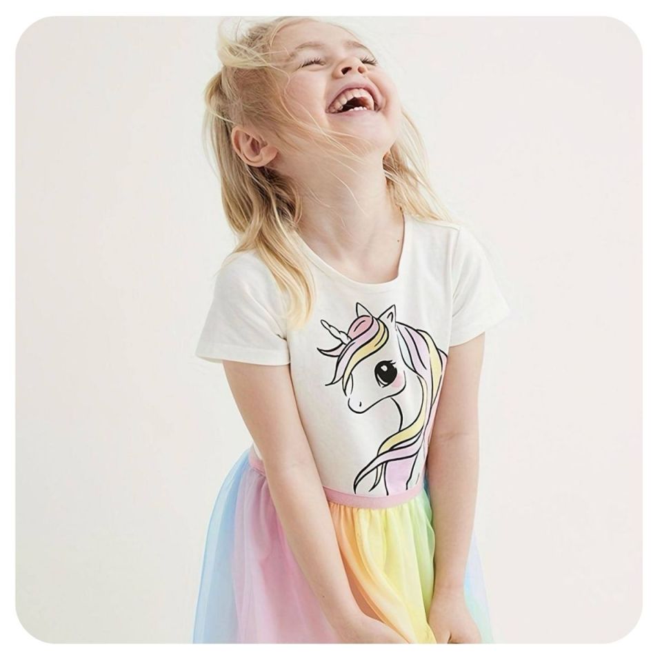 Unicorn Tütülü Elbise