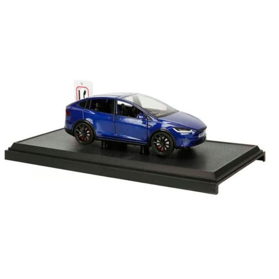 Tesla Model Y Metal Araba 1:24 Ölçek Mavi