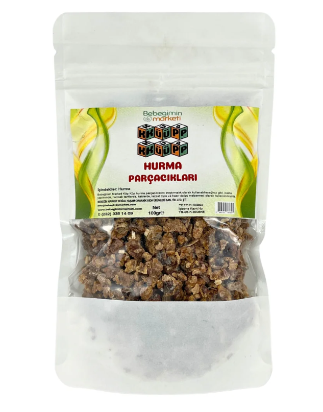 Bebeğimin Marketi KÜP-KÜP Hurma Parçacıkları 100gr