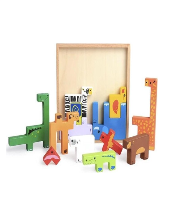 Woodylife Tetris Hayvanlar Ahşap Oyuncak 2161