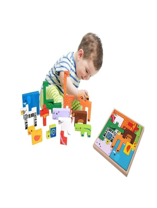 Woodylife Tetris Hayvanlar Ahşap Oyuncak 2161