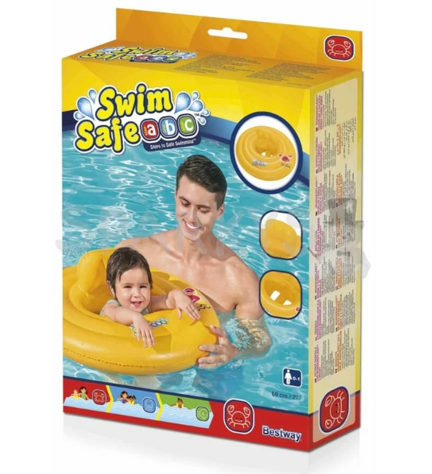 Bestway Lüx Sarı Baby Float Oturaklı Simit 69 cm 32096