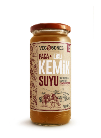 Veg&Bones Paça+ilikli Kemik Suyu 480 ML