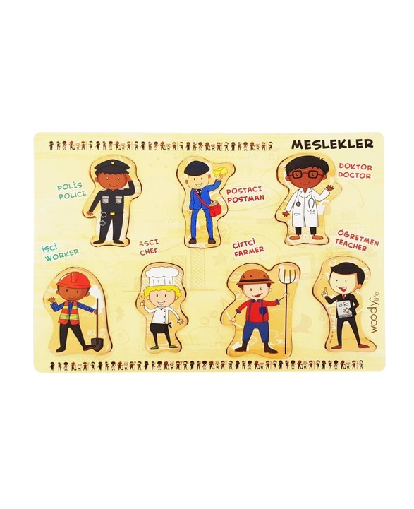 Woodylife Meslekler Ahşap Oyuncak 2145