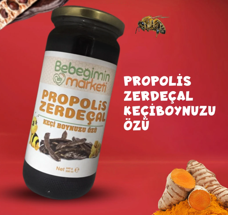 Bebeğimin Marketi Propolis Ve Zerdeçallı Keçi Boynuzu Özü 640gr