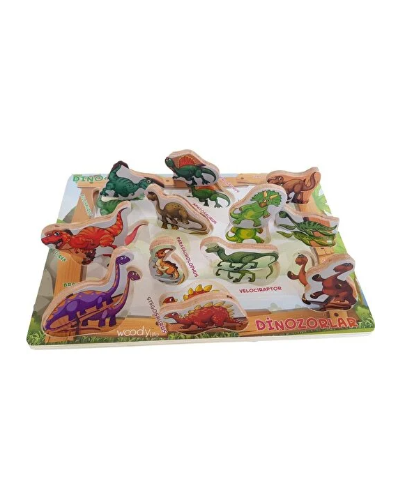 Woodylife Dinazor Puzzle Ahşap Oyuncak 2140