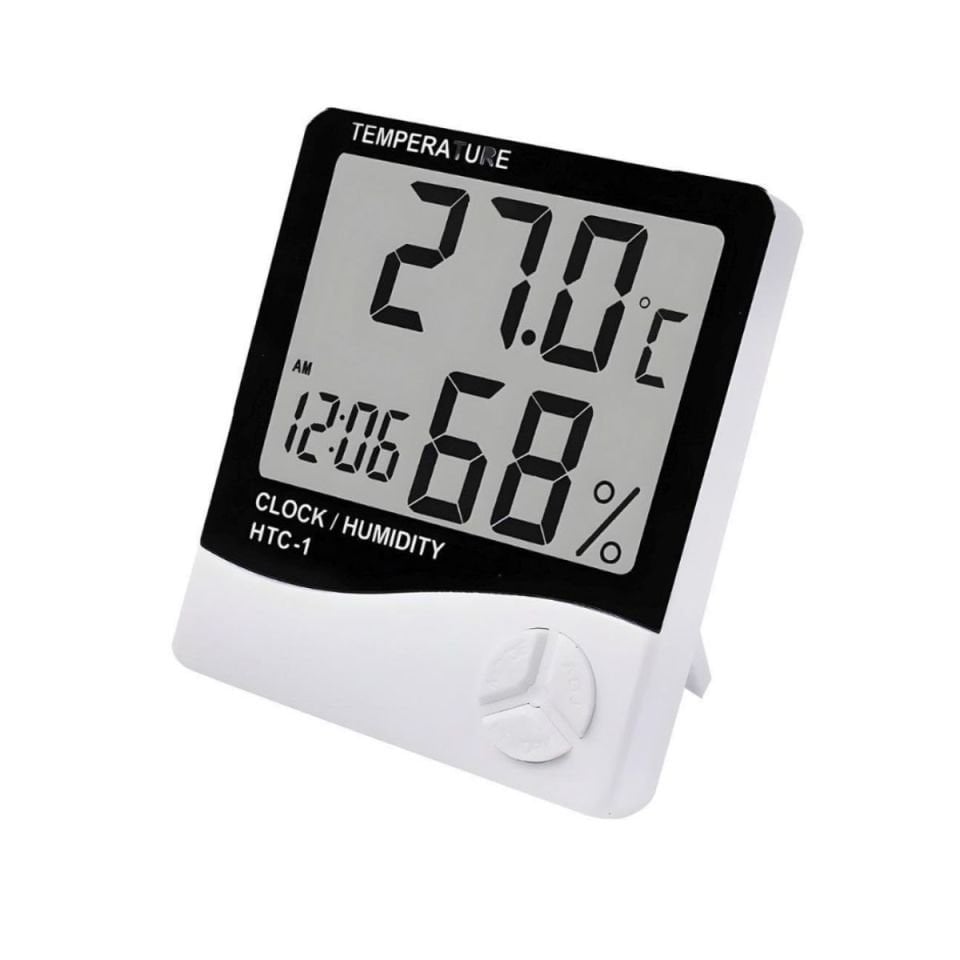 Dijital oda Termometresi Sıcaklık Ve Nem Ölçer Masa Saati Alarm