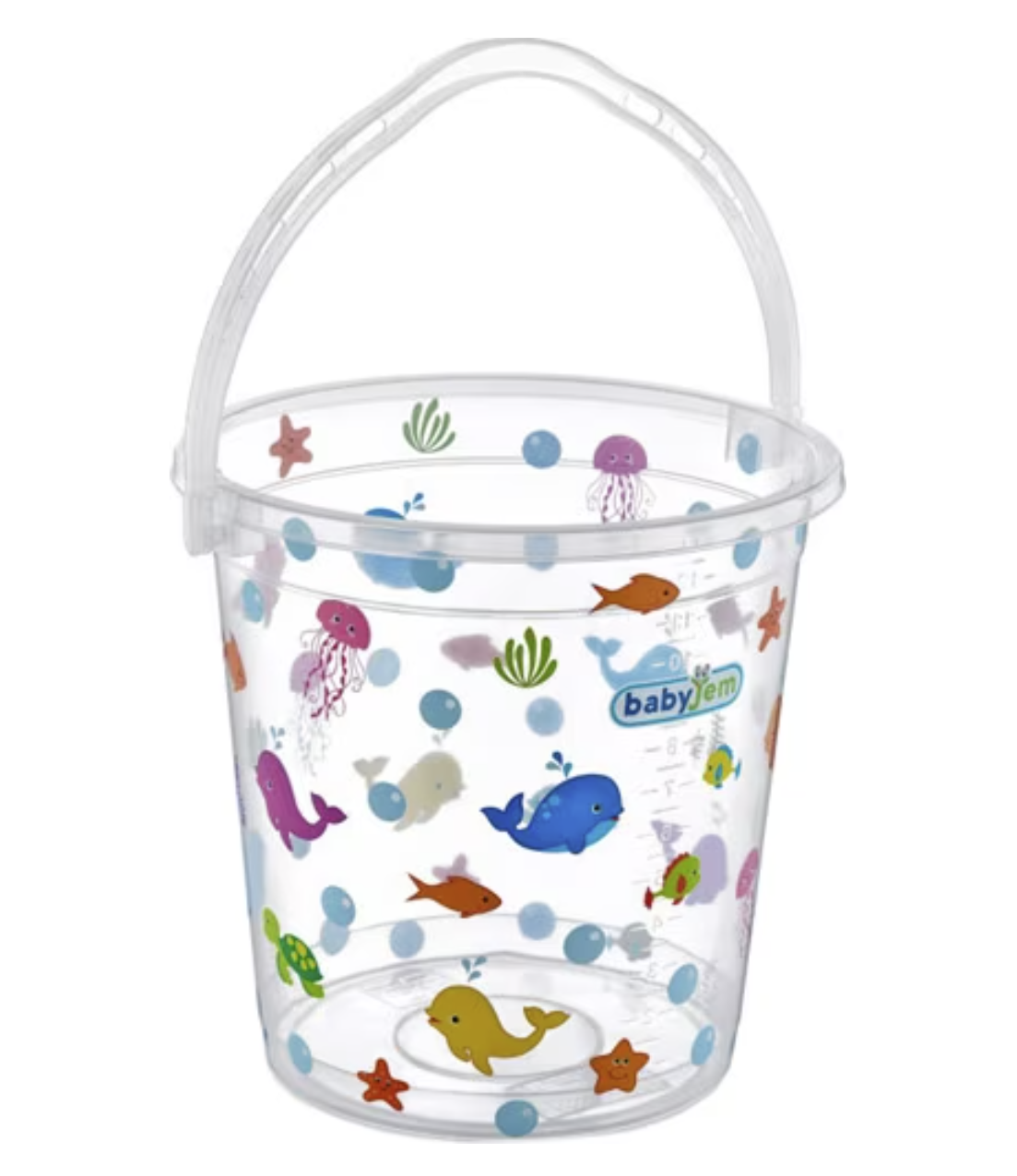 Babyjem Bebek Banyo Kovası Şeffaf Beyaz