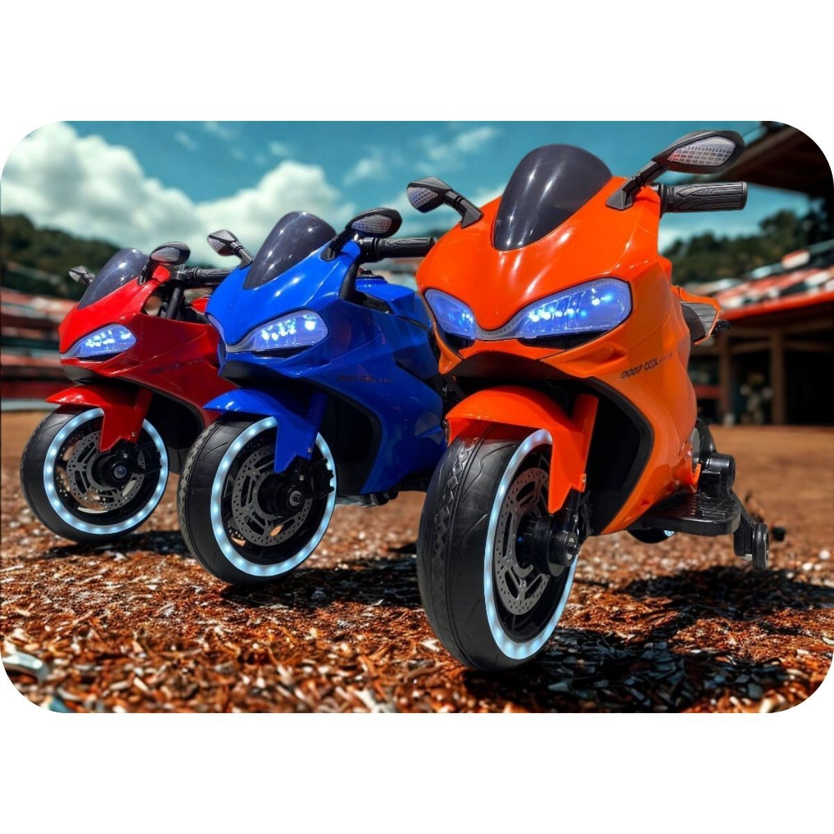 Cool Motors 12V Yarış Motoru Kırmızı