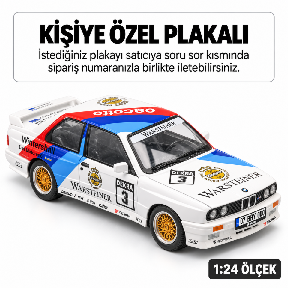 Bmw M3 E30 Warsteiner Model Araba 1:24