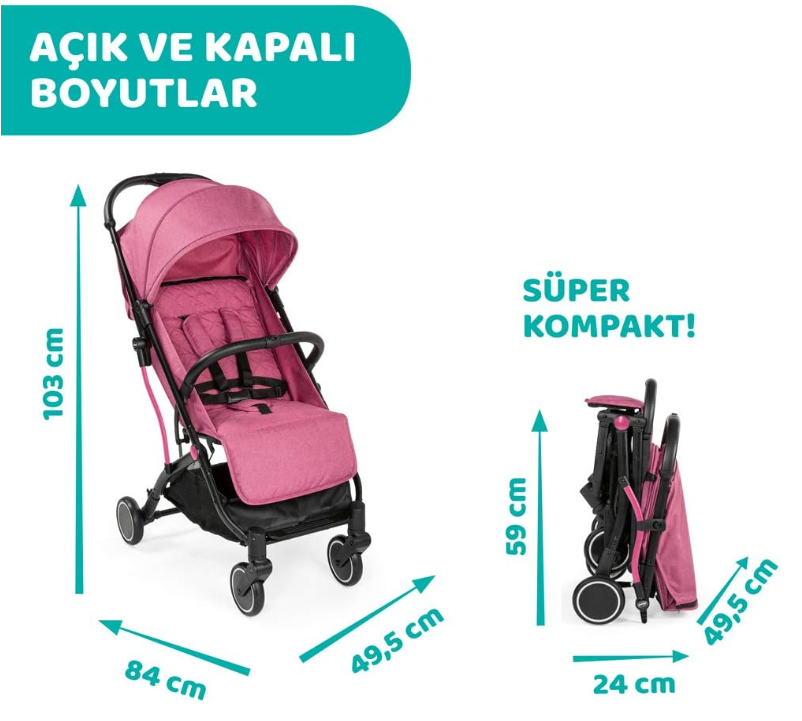 Chicco Trolleyme Stroller Lollipop Bebek Arabası