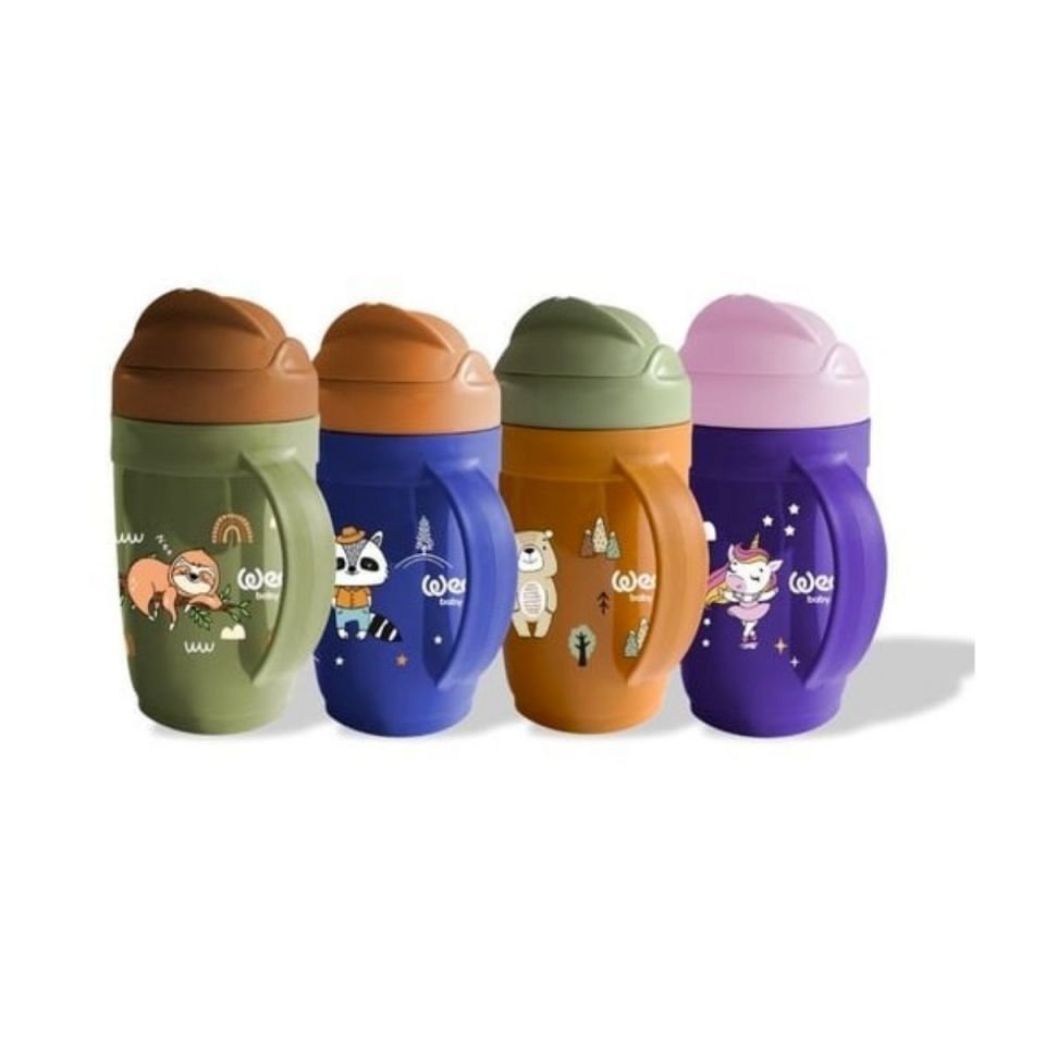Wee Baby Friends Kulplu Pipetli Bardak 265 ml