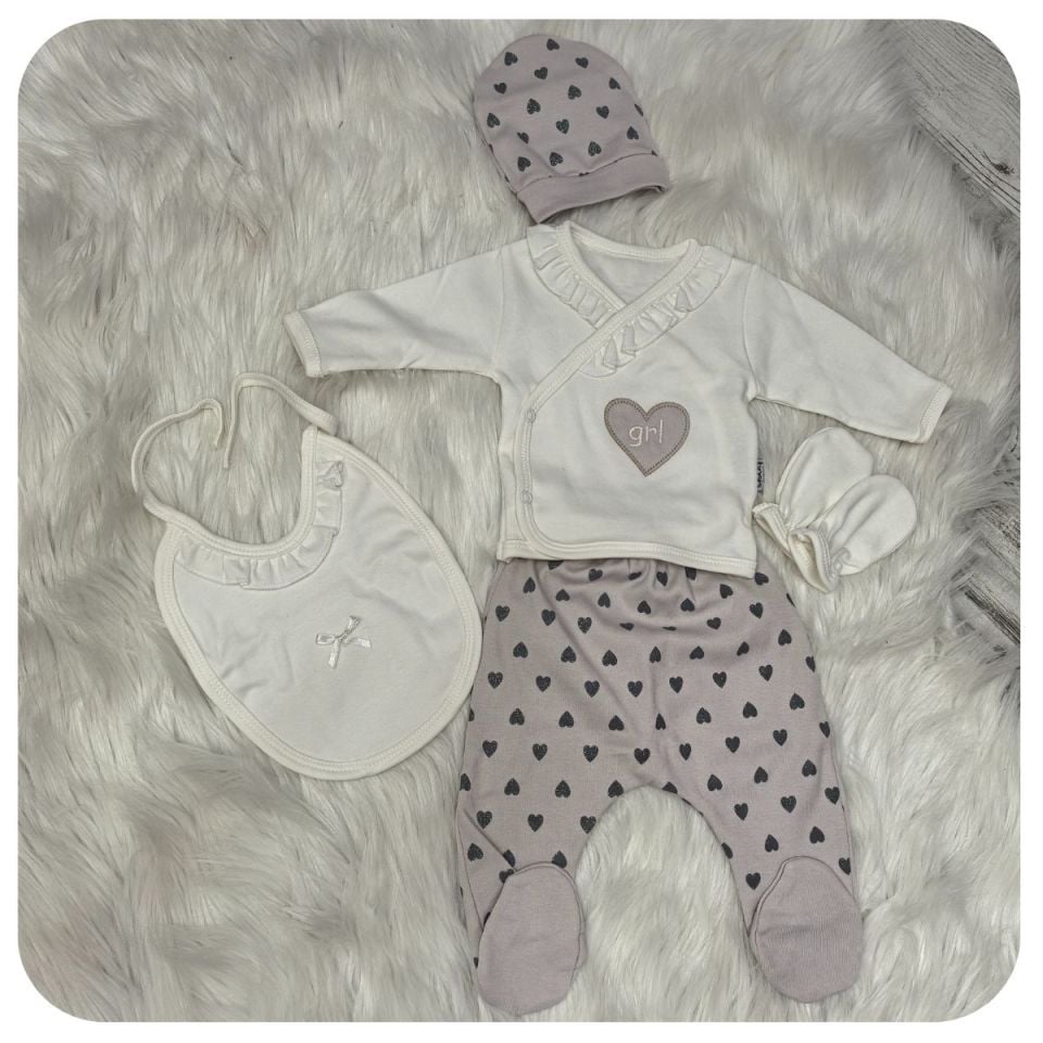 Girls Nakışlı 5'li Set - Hastane Çıkışı