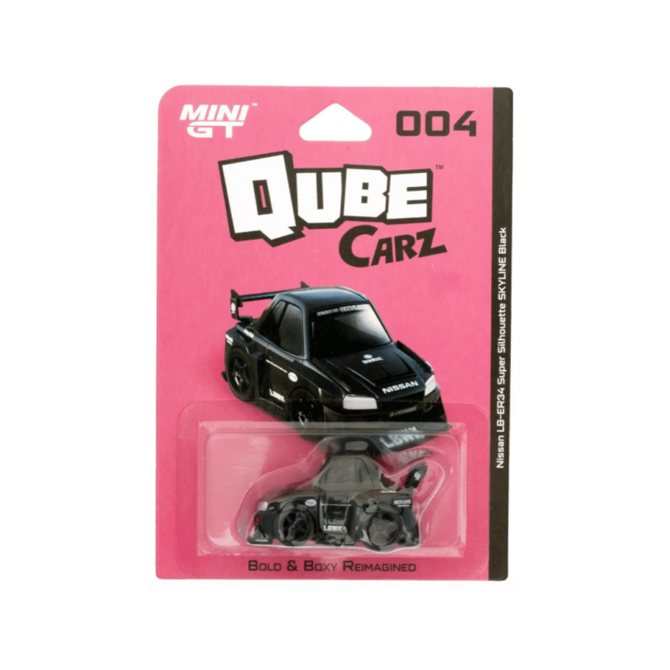 Mini GT Qube Carz Nissan Skyline Siyah 004