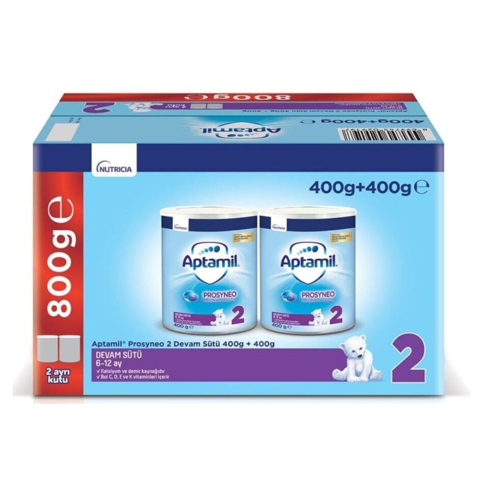 Aptamil 2 Prosyneo Devam Sütü 2x400 800 Gr