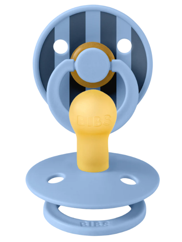 Bibs Studio Colour Block Kauçuk Emzik Sky Blue 6+Ay 20016230