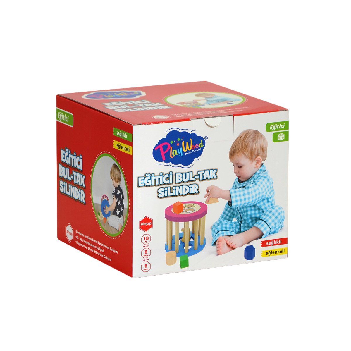 Bultak Ahşap Eğitici Silindir