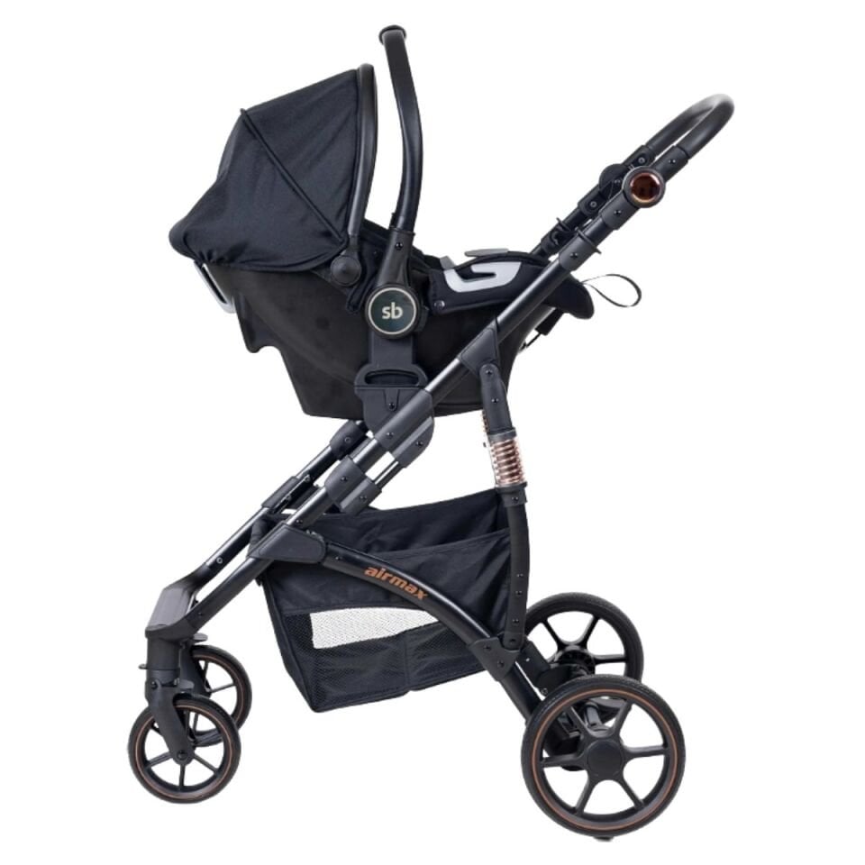 SUNNY BABY AIRMAX TRAVEL BEBEK ARABASI SİYAH