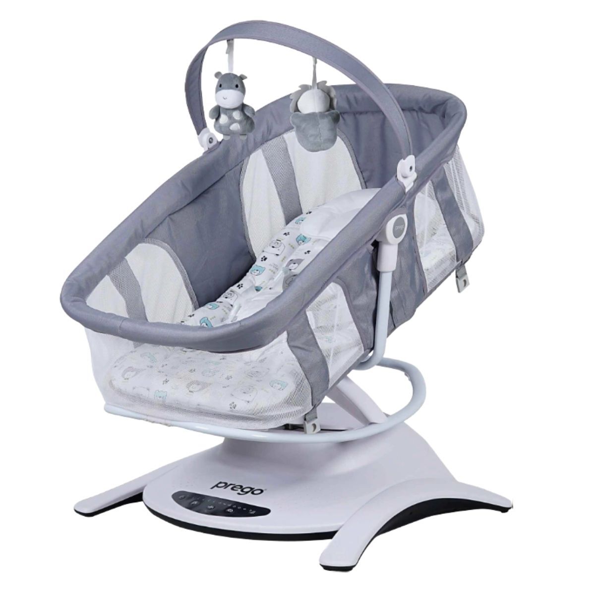 PREGO YUMMY PORTBEBELİ ELEKTİRİKLİ BEŞİK GRİ