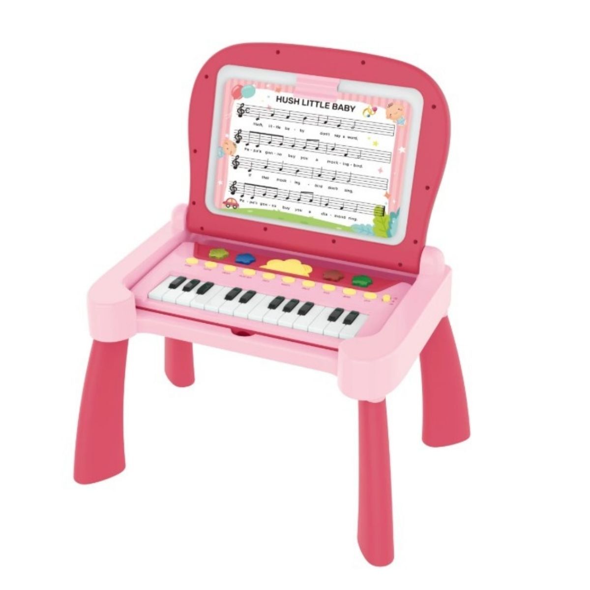 PİYANOLU EĞİTİM MASASI PEMBE B2006