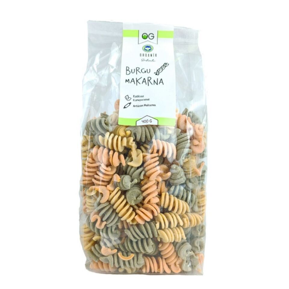 OG Natural Organik Sebzeli Artizan Burgu Makarna 400 G