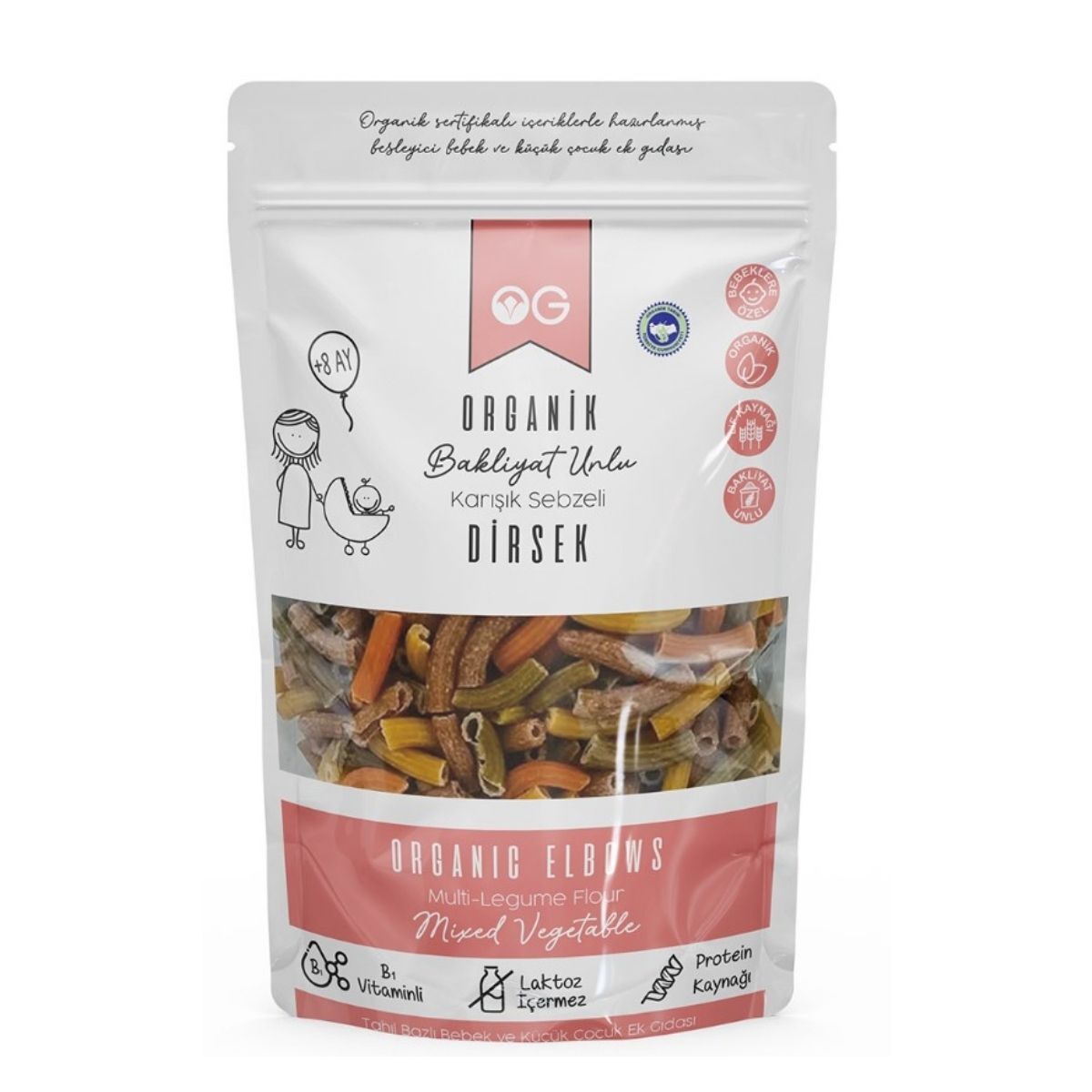 OG Organik Karışık Sebzeli Bakliyat Unu Dirsek