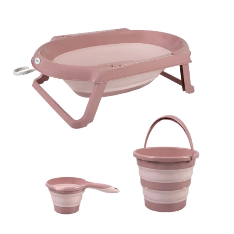 Babyjem 765 Katlanır Banyo 3'lü Set Somon